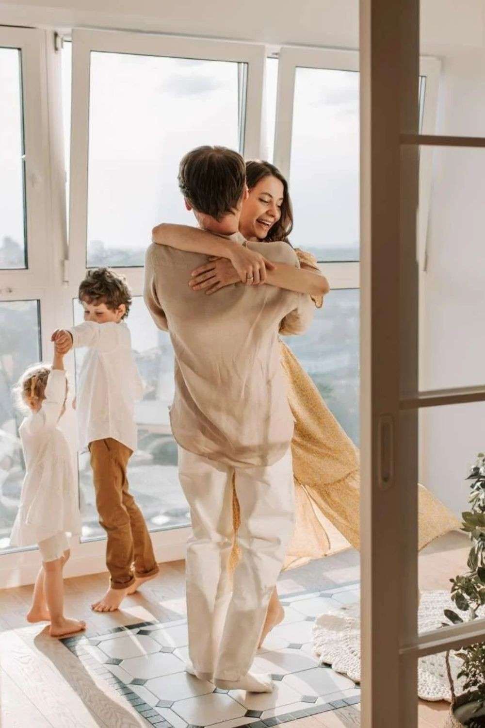 Happy family with baby enjoying a stress-free house move with our professional movers