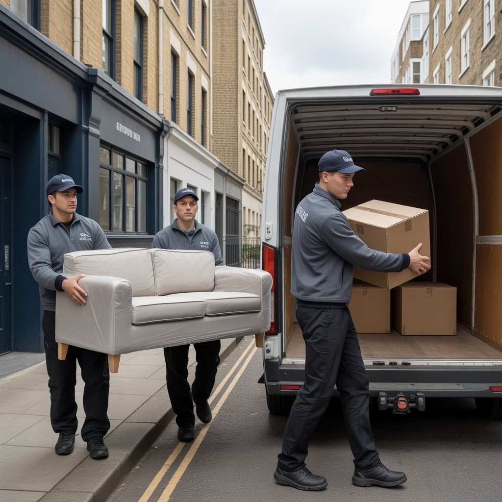 Trained movers providing secure storage and holdover services in East London