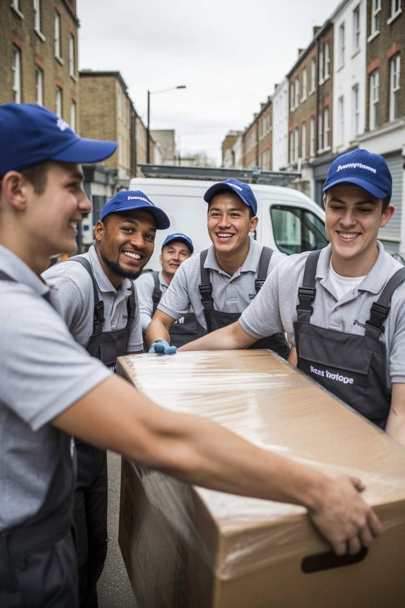 Safe local move in Clapham with sleekassuredremovals van team