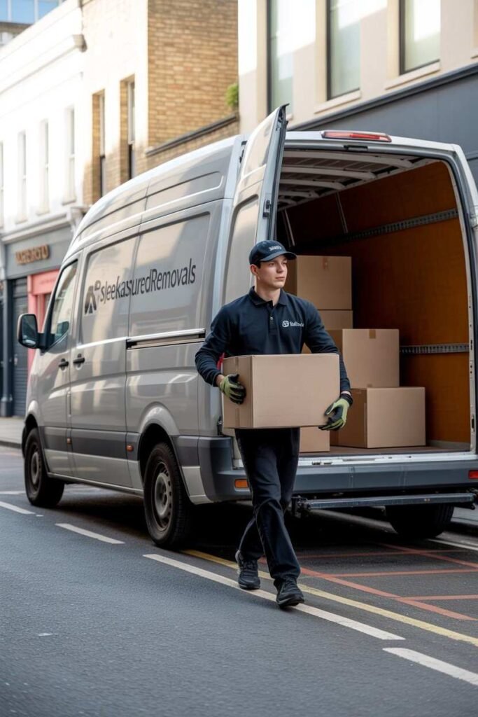 Mover carrying boxes