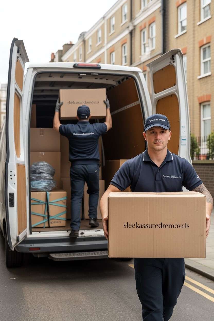 Boxes Being Loaded for a Battersea Move