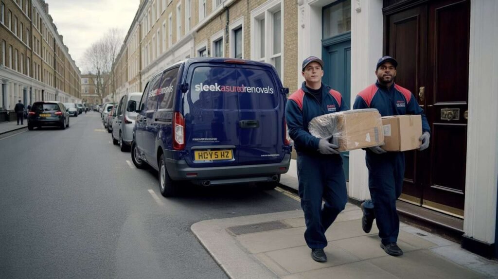 loading by sleekassuredremovals movers before London traffic gets busy