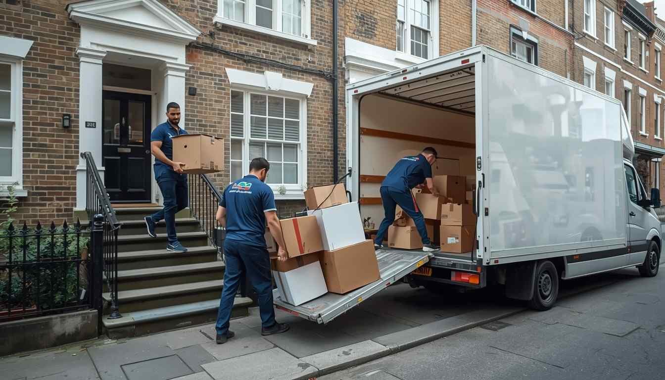 House removals service in Islington, London handling stairs and limited access to keep a move on schedule