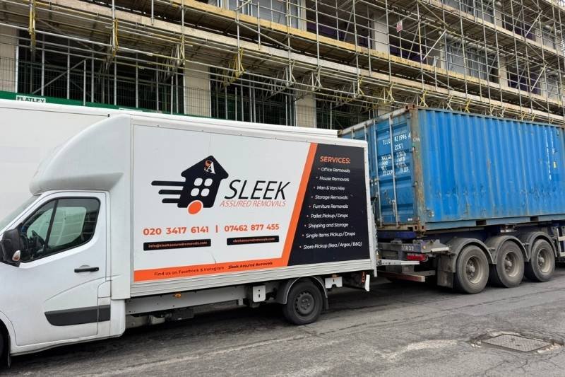 Our Van waiting for Unload at delivery Spot